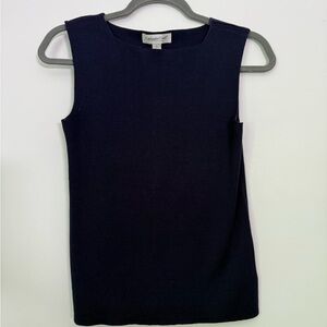 Coldwater Creek Blue Fitted Tank Top